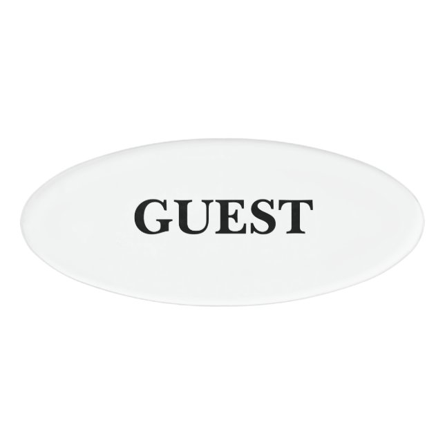 Magnetic Badge - Guest (Front)