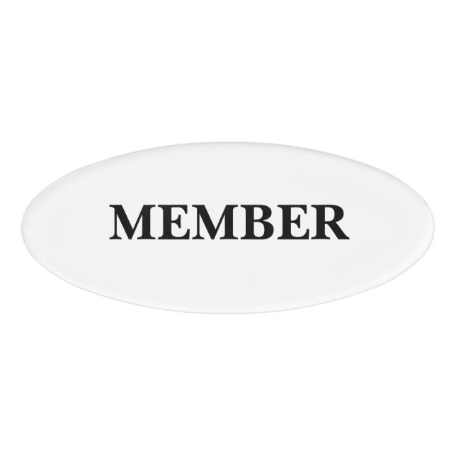 Magnetic Badge - Member (Front)