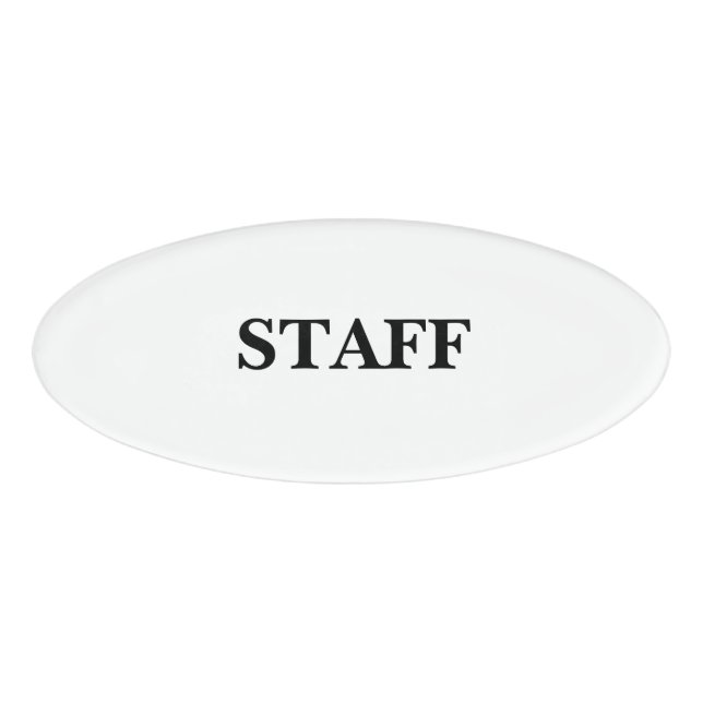 Magnetic Badge - Staff (Front)