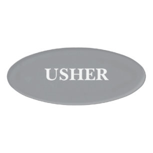 Magnetic Badge - USHER