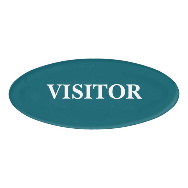 Magnetic Badge - Visitor (Front)