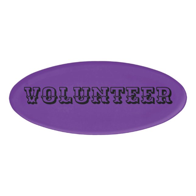 Magnetic Badge - Volunteer (Front)