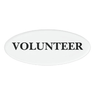 Magnetic Badge - Volunteer