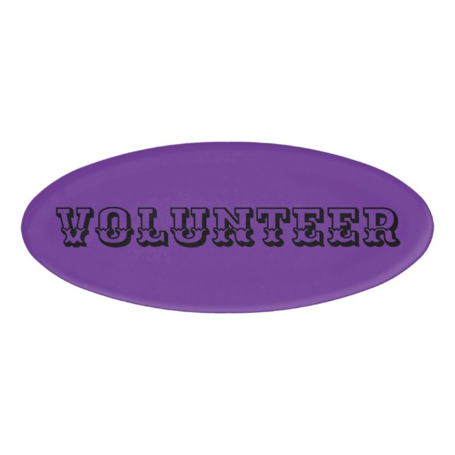 Magnetic Badge - Volunteer (Front)