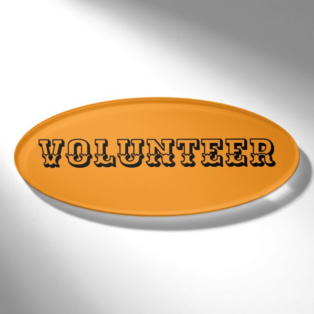Magnetic Badge - Volunteer (Front)