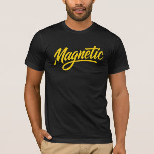 Magnetic – Bold Canary Script Design T-Shirt