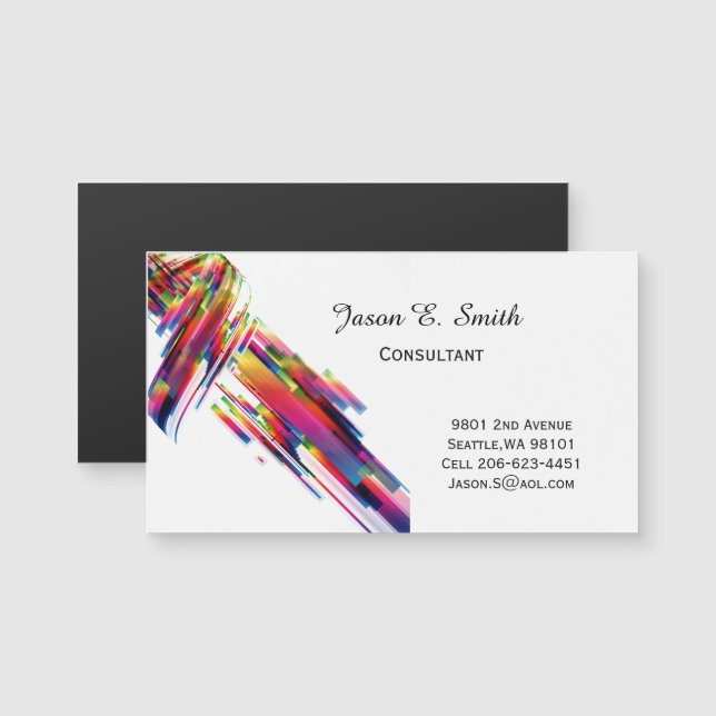 Magnetic Business Calling Card (Front/Back)