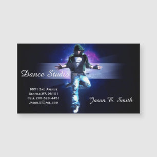 Magnetic Business Card-Dance Studio Sample