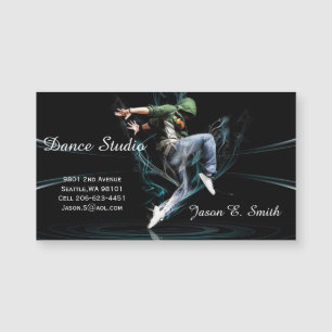Magnetic Business Card-Dance Studio Sample