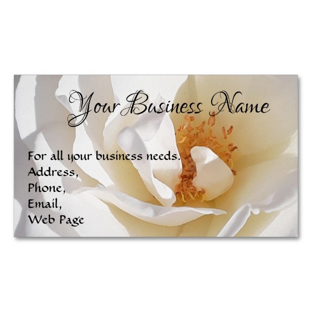 Magnetic Business Card - Flora (Front)