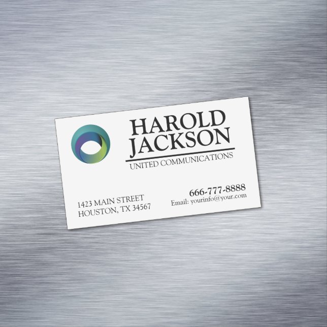 Magnetic Business Card With Logo (In Situ)