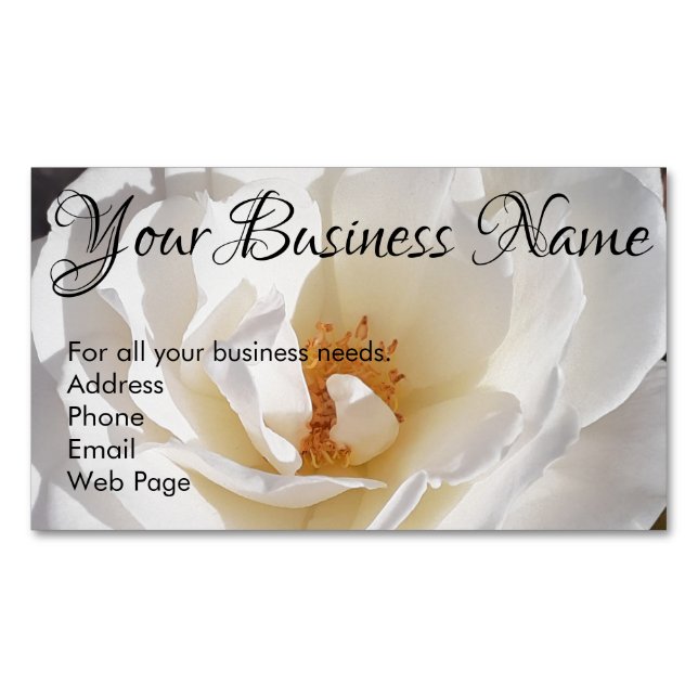 Magnetic Business Cards - Self Promotion (Front)
