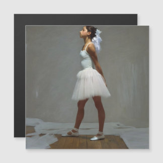 Magnetic card Ballerina inspired by Degas