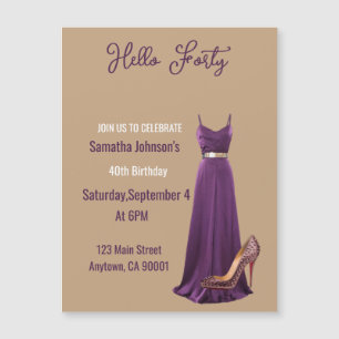 Magnetic Card birthday invitation