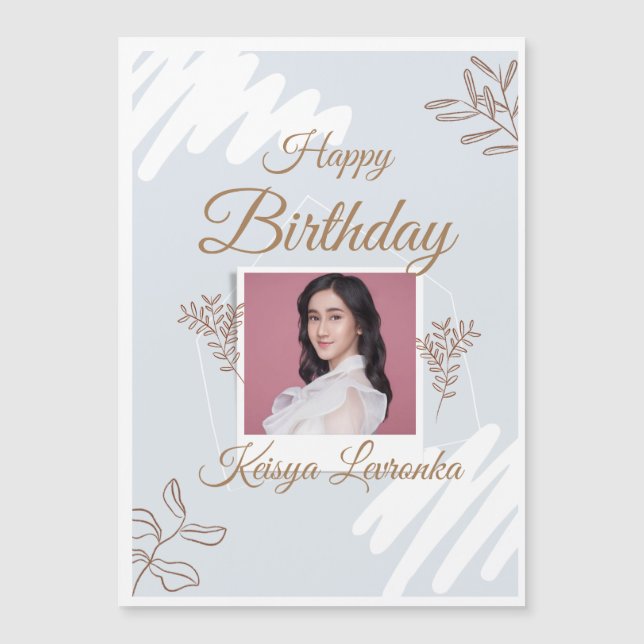 Magnetic Card happy birthday card (Front)