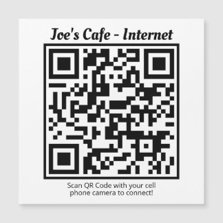 Magnetic Card / Refrigerator Magnet with QR Code