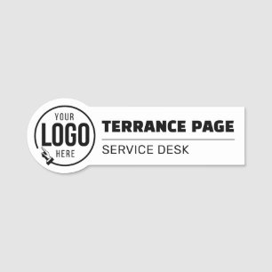 Magnetic Company Business Logo Employee Name Tags