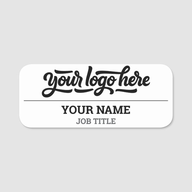 Magnetic Company Employee Name Tag (Front)