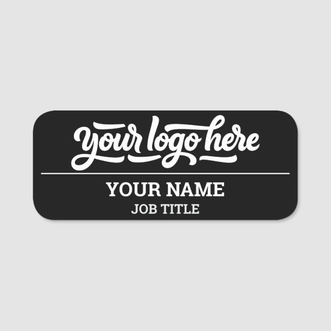 Magnetic Company Employee Name Tag (Front)