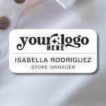 Magnetic Company Employee Name Tag<br><div class="desc">Looking for branded name tags for your employees? Check out this Custom Company  Business Logo Magnetic Fastener Name Tag. You can add your logo and details very easily or customise it even further by using the design tool. Happy branding!</div>