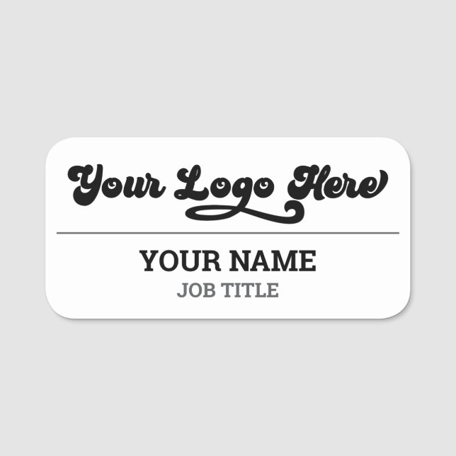 Magnetic Company Employee Name Tag (Front)