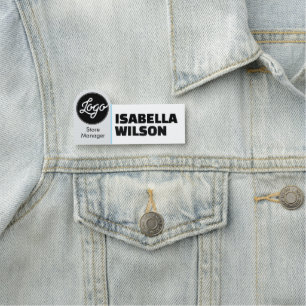 Magnetic Company Employee Staff Personalize Custom Name Tag