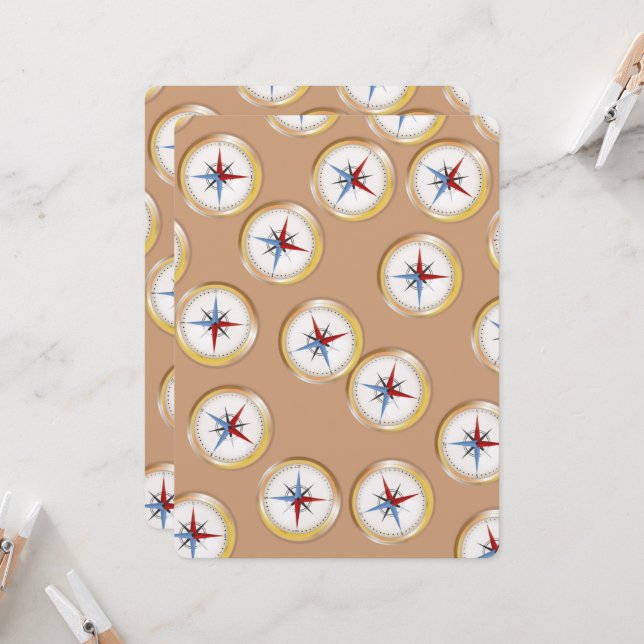Magnetic Compass pattern (Front/Back In Situ)