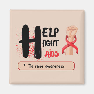 Magnetic Compassion: Help Fight AIDS Day Awareness Magnet