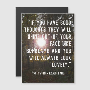 Magnetic Customisable Uplifting Quote - Roald Dahl