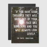 Magnetic Customizable Uplifting Quote - Roald Dahl