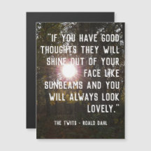 Magnetic Customizable Uplifting Quote - Roald Dahl