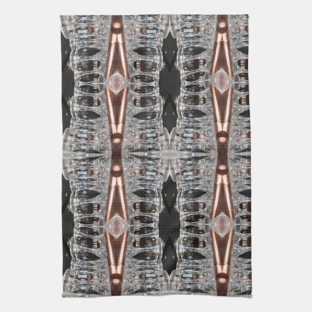 Magnetic Direction Blooming Tea Towel (Vertical)