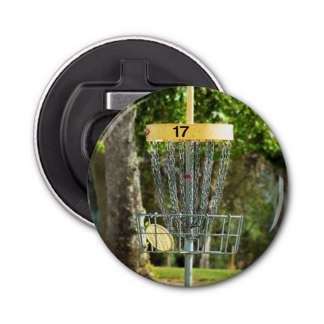 Magnetic Disc Golf Bottle Opener (Front)