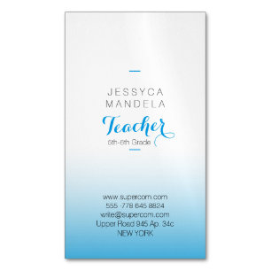 Magnetic for Teachers Magnetic Business Card