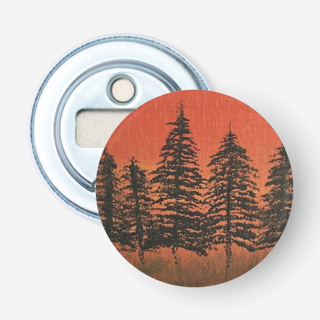 Magnetic forest bottle opener (Front)