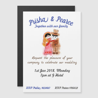 Magnetic fusion wedding invitation card