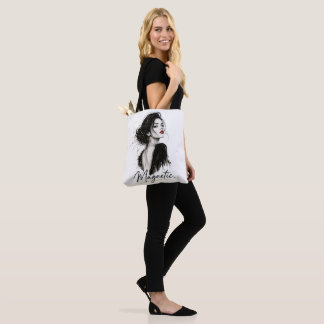 Magnetic. Minimalist Statement Cotton Tote Bag