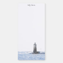 Magnetic Notepad Coastal Lighthouse and Ocean