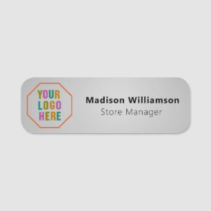 Magnetic or safety pins with Custom  logo for empl Name Tag