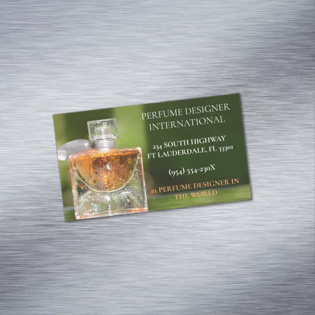 Magnetic perfume designer store perfume bottle  business card (In Situ)