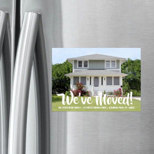 Magnetic Photo Change of Address Announcement Card