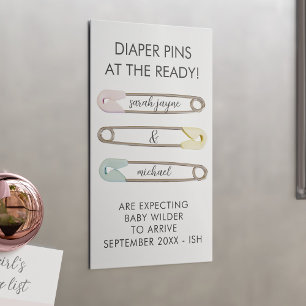 Magnetic Pregnancy Announcements 25 Pk Mini Cards