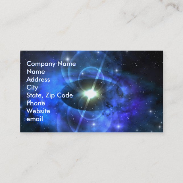 Magnetic Pulse Star Business Card (Front)
