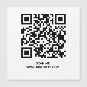 MAGNETIC QR CODE SIGN - USE FREE GENERATOR HERE