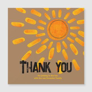 Magnetic Thank you Card