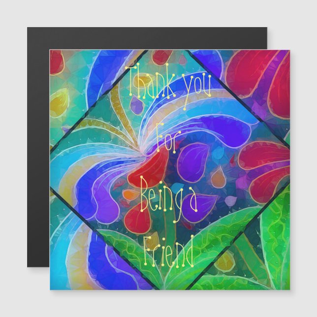 Magnetic Thank You Card (Front/Back)