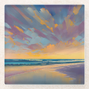 Magnetic Wooden Gift Box Glass Coaster