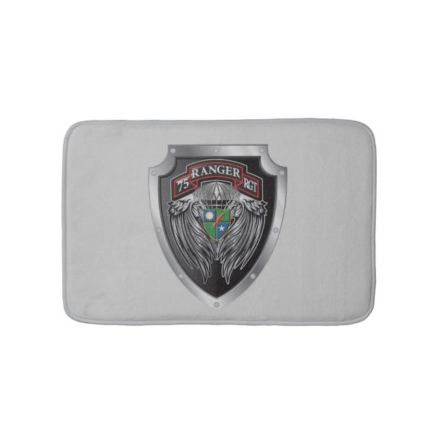 Magnificent 75th Ranger Regimental Scroll Bath Mat (Front)
