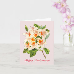Magnificent azalea, Anniversary  Card