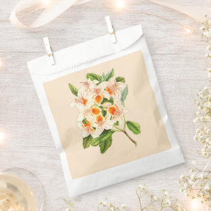 Magnificent azalea, Floral orange Favour Bags